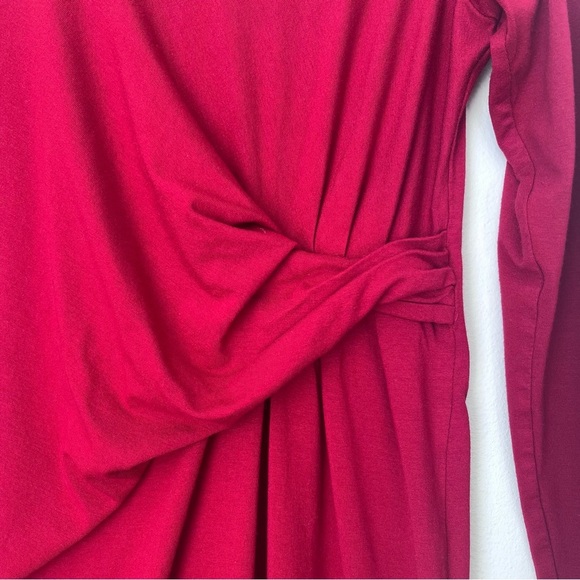J. Jill Red Wearever Collection Long Sleeve Stretch Shift Dress Size XS Petite - Picture 3 of 6